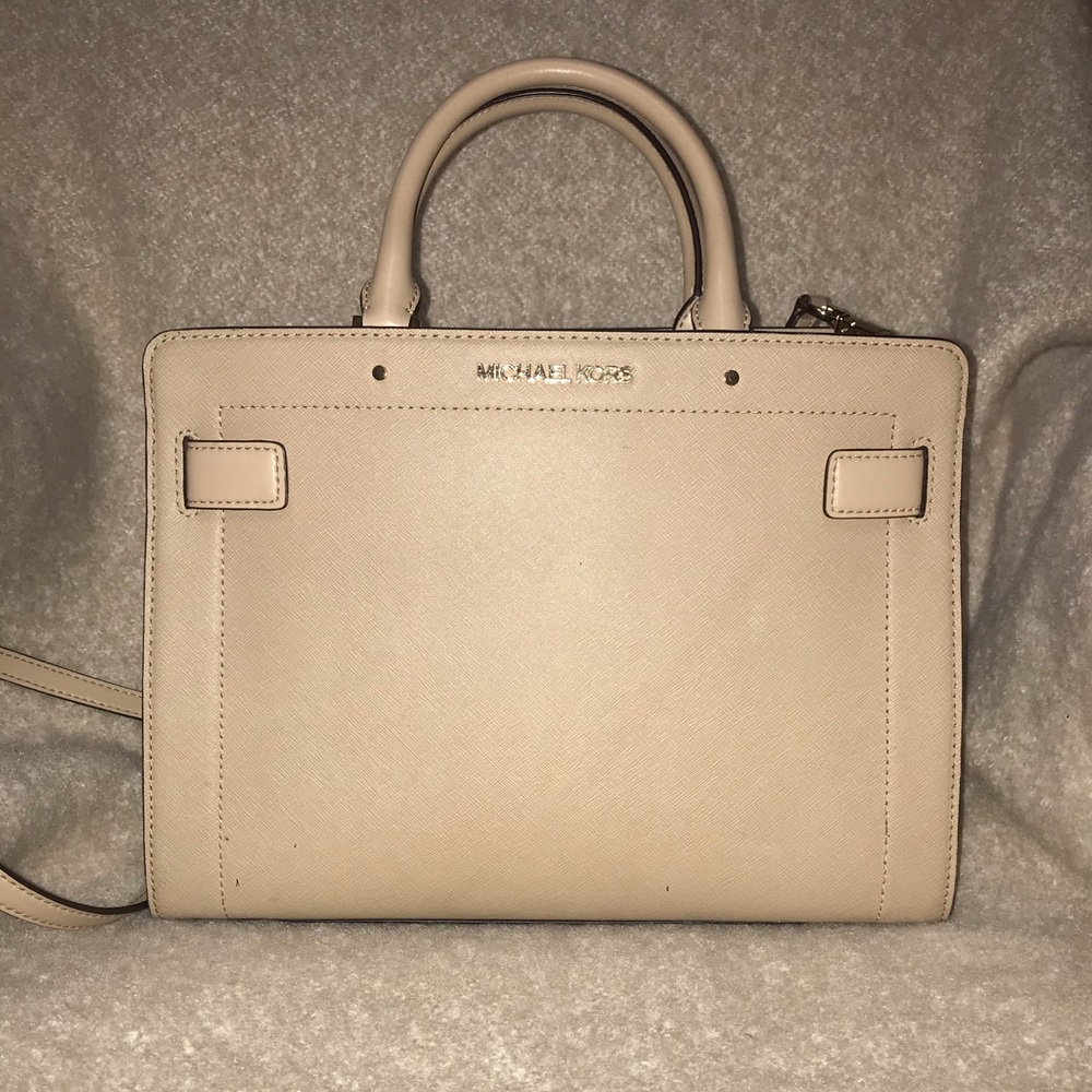 rayne medium saffiano leather satchel